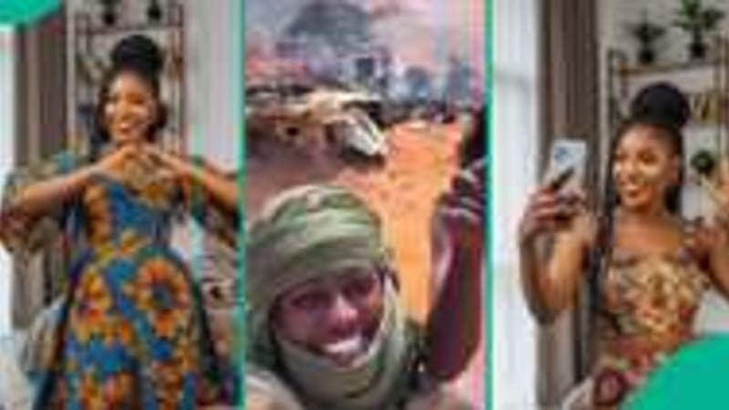 "What an audacity": Lagos Tiktoker dares armed men, their reply leaves Nigerians on edge